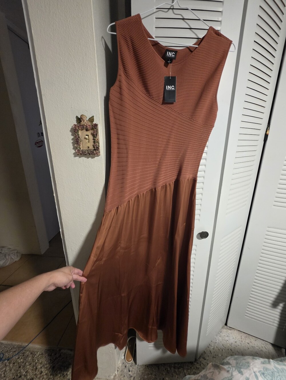 INC International Concepts Rust-Brown Maxi Dress - Picture 2 of 3